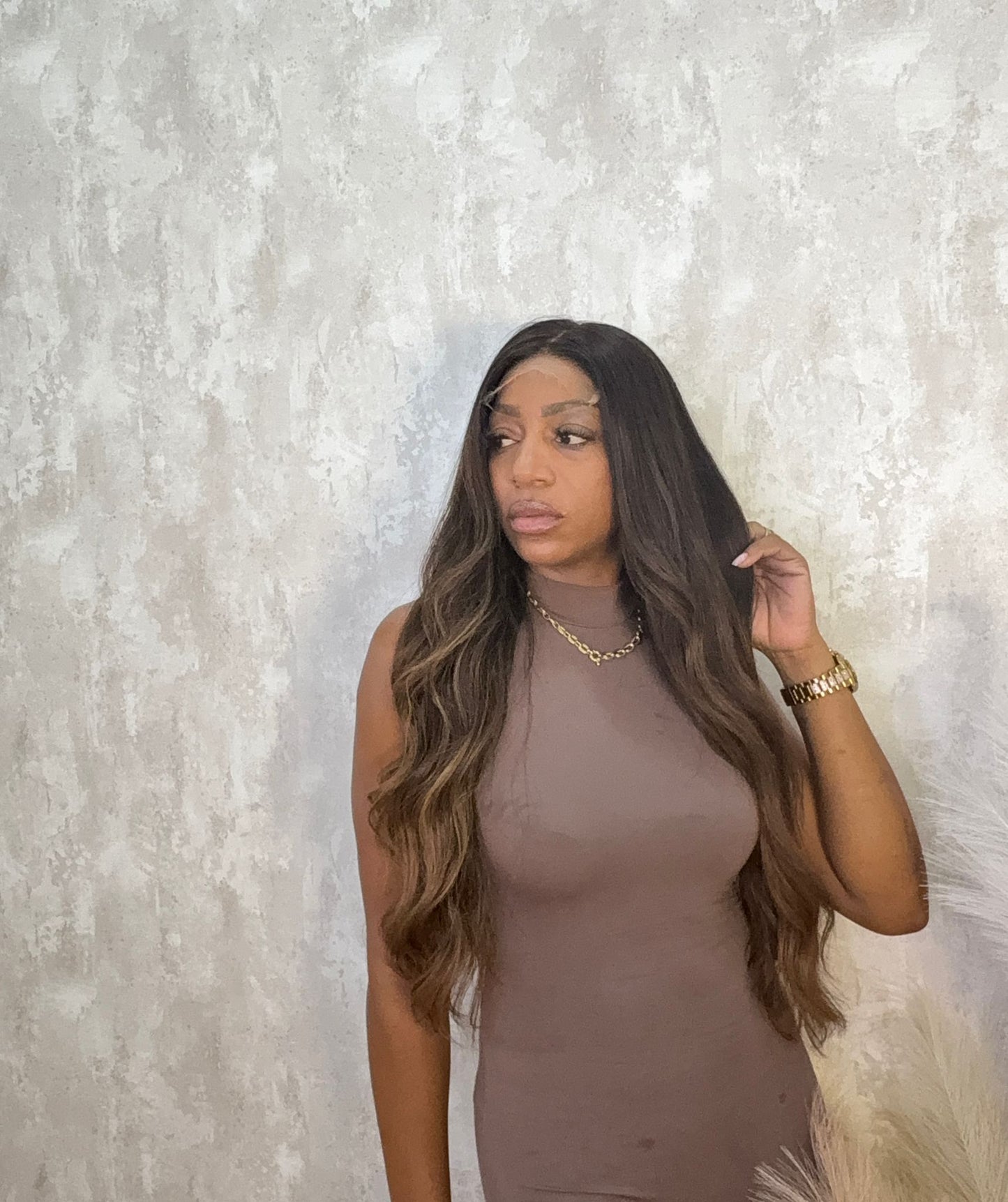ASHANTY | Peluca de cabello natural 66 cm