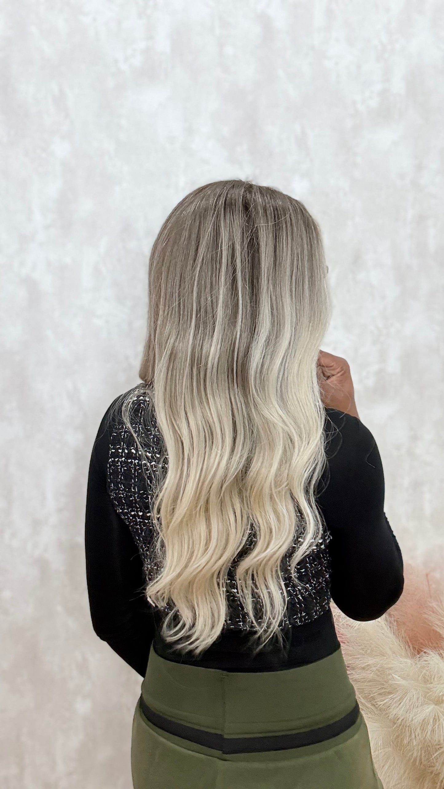 ALONA | Peluca de cabello natural 50 cm