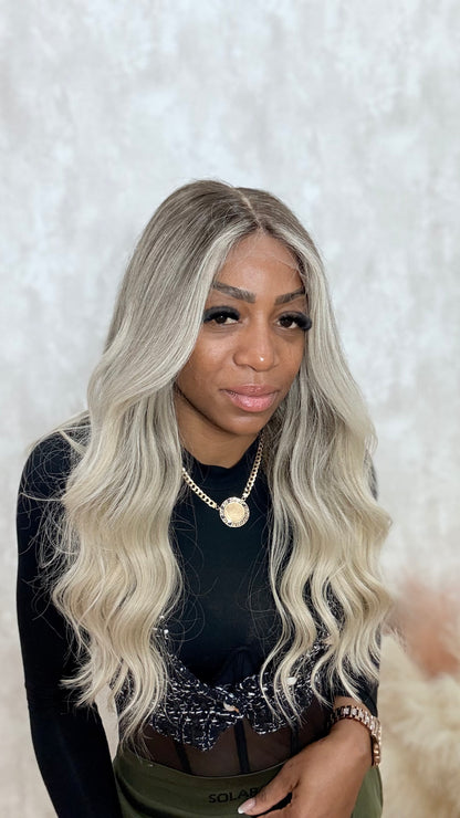 ALONA | Peluca de cabello natural 50 cm