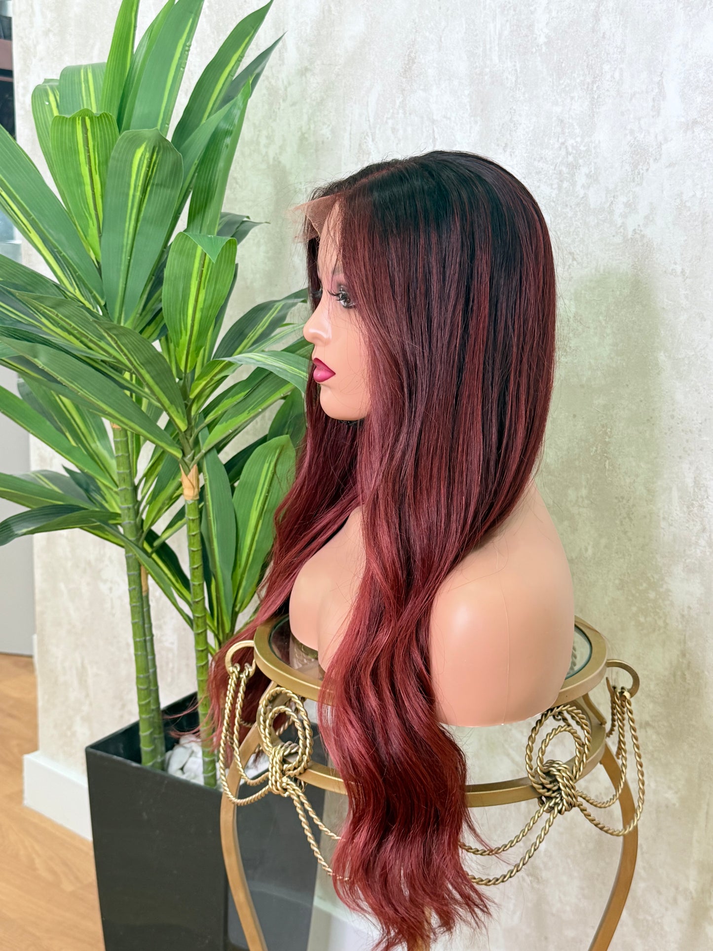 CHERRY | Natural hair wig 61 cm 