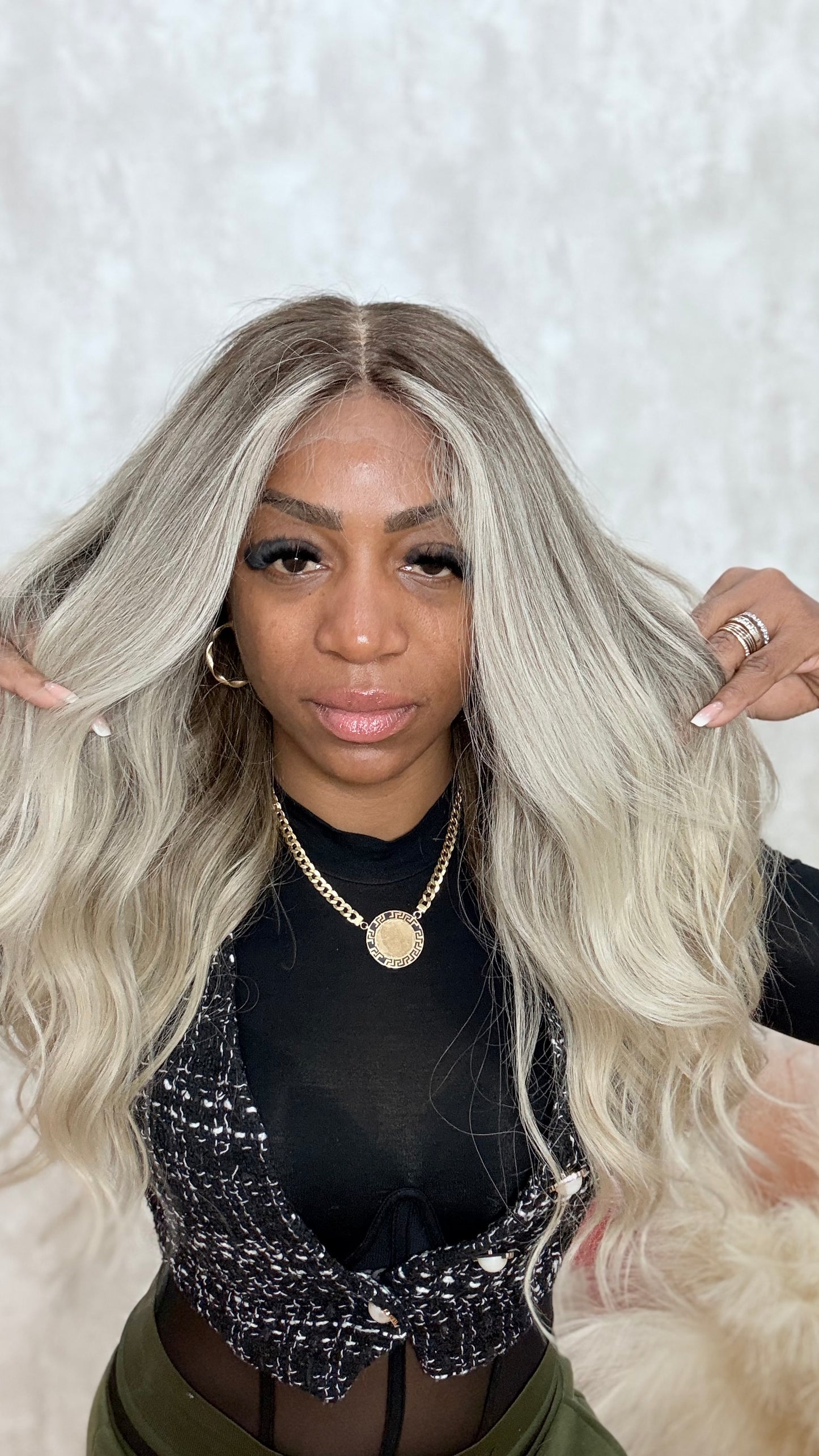 ALONA | Peluca de cabello natural 50 cm