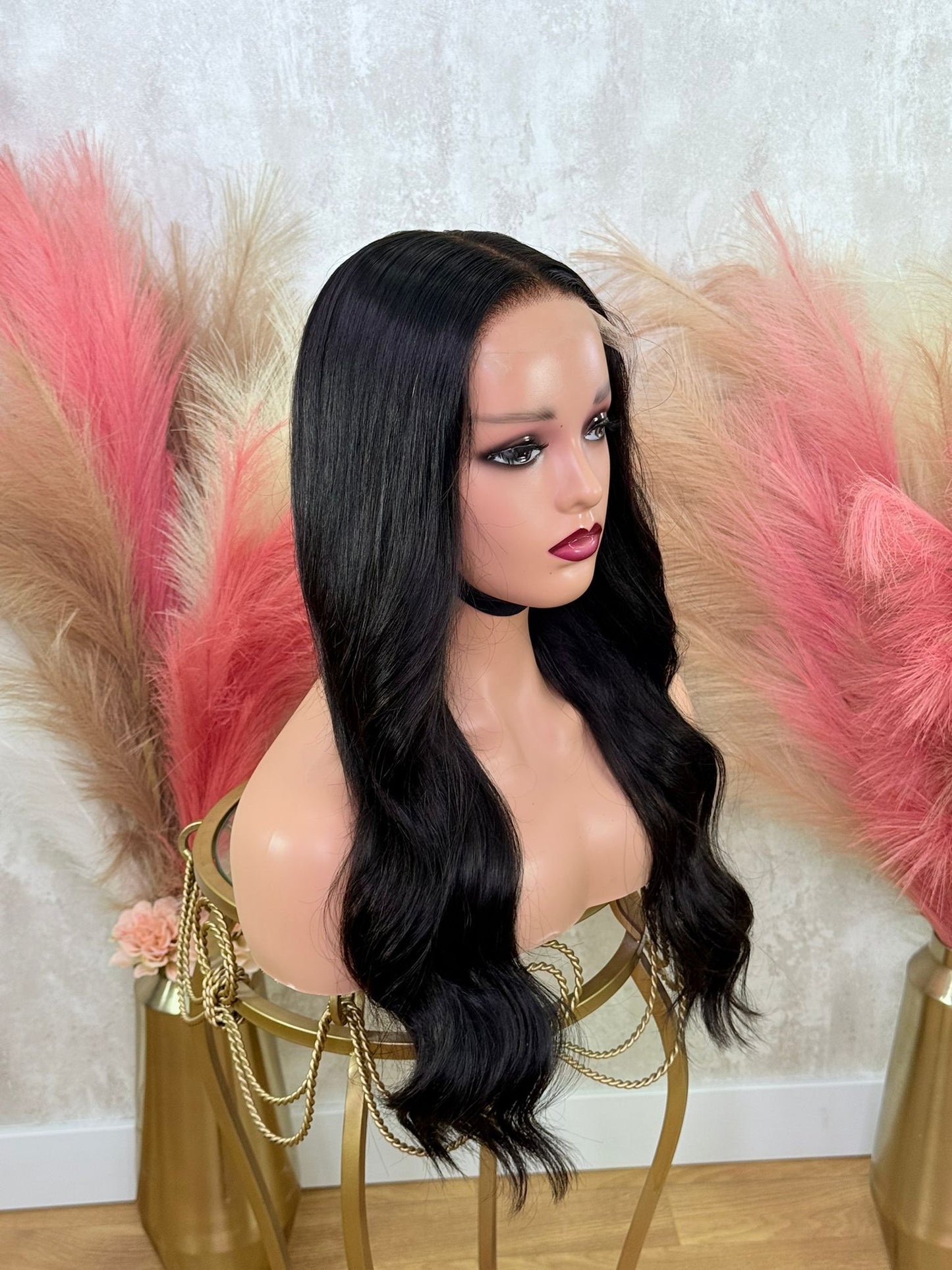 PANTERA | Peluca de pelo natural 50cm (20”) lace 5*5 HD