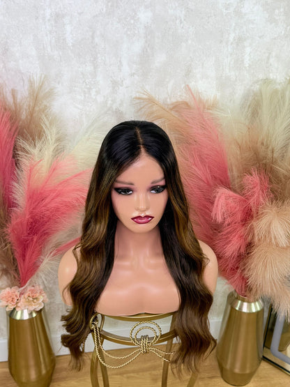 ZACHA | Peluca de pelo natural 61cm (24”)