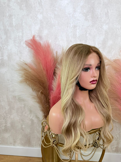 SHANTAL | Peluca de pelo natural 56cm (22”)