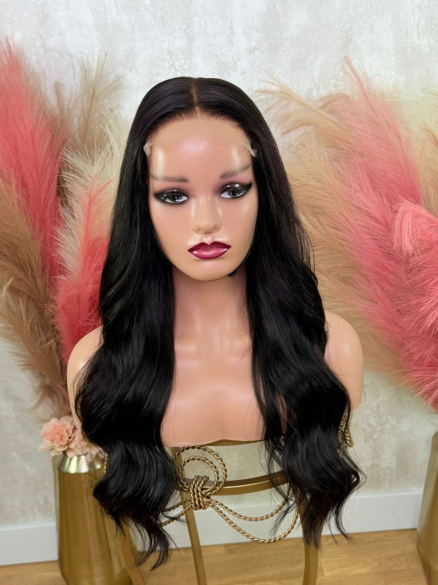 PANTERA | Peluca de pelo natural 50cm (20”) lace 5*5 HD