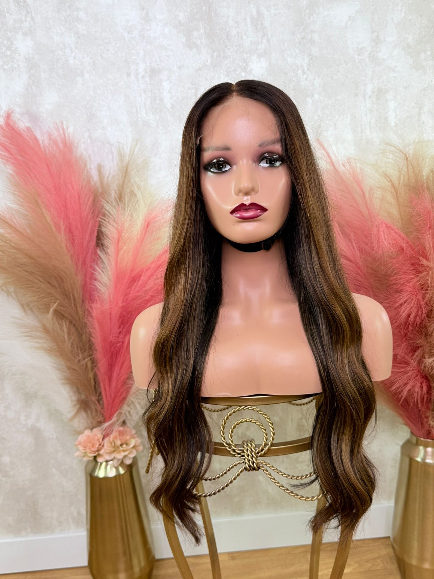 KARAMEL | Peluca de pelo natural 61cm (24”)