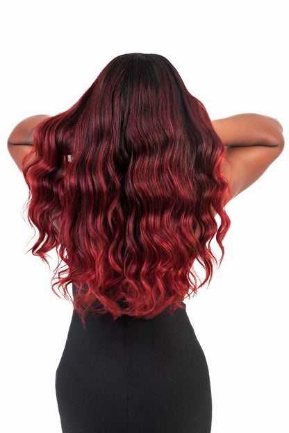 CHERRY | Peluca de cabello natural 61 cm